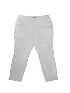 SIMPLY VERA Capri Jeggings White Size 16 Pull-on Stretch Classic Casual